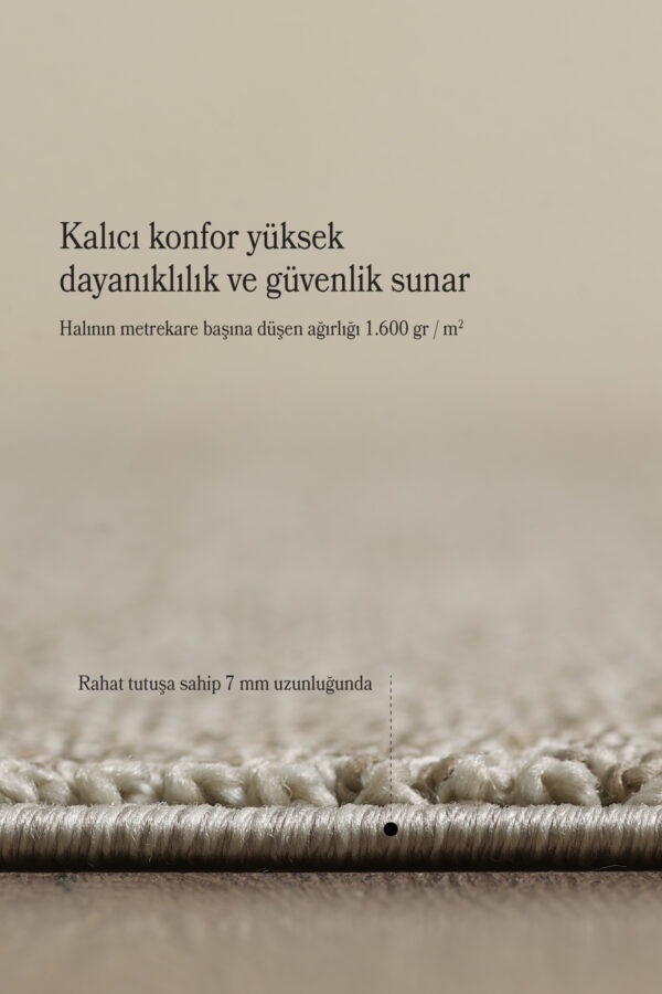 Modern Desenli Cool Halı Sisal Halı Bukleli Halı Kahve Halı Düz Renk Halı Salon Halısı Mutfak Halısı - Görsel 4