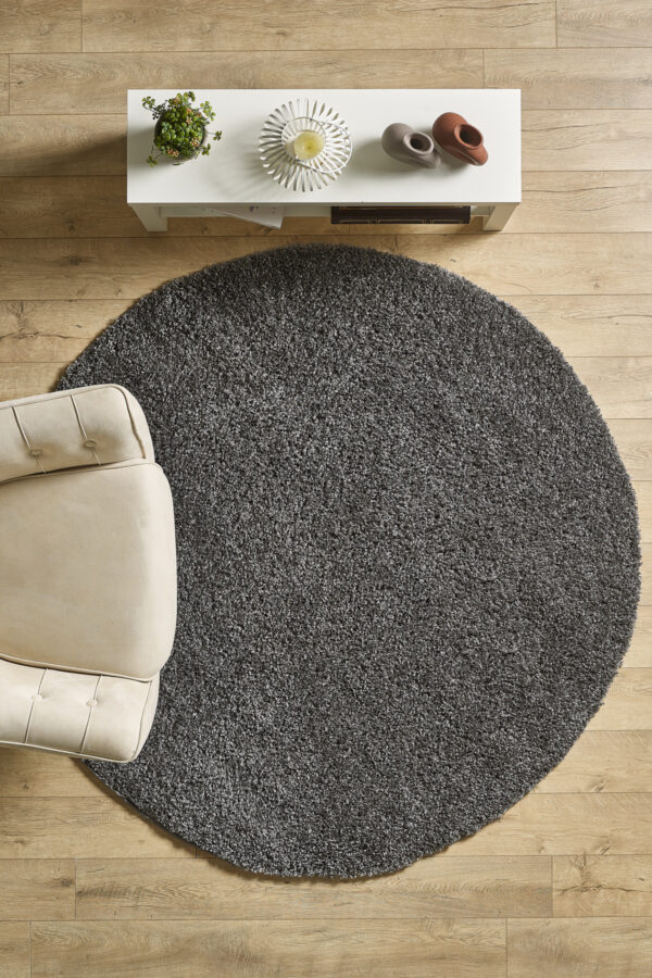 Modern Desenli Salon Halısı Gri Halı Peluş Halı Yıkanabilir Post Halı Kaymaz Taban Halı Oval Halı