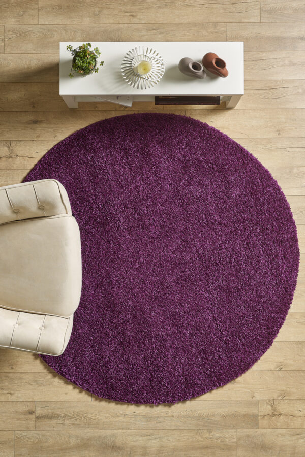 Modern Desenli Salon Halısı Lila Halı Peluş Halı Yıkanabilir Post Halı Kaymaz Taban Halı Oval Halı
