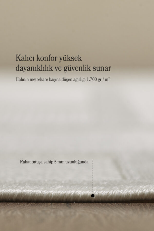 Modern Halı Yıkanabilir Halı Kaymaz Tabanlı Halı Boho Halı Salon Halısı Mutfak Halısı Sisal Halı - Görsel 5