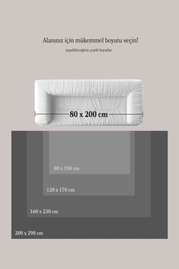 Modern Halı Yıkanabilir Halı Kaymaz Tabanlı Halı Boho Halı Salon Halısı Mutfak Halısı Sisal Halı - Görsel 3