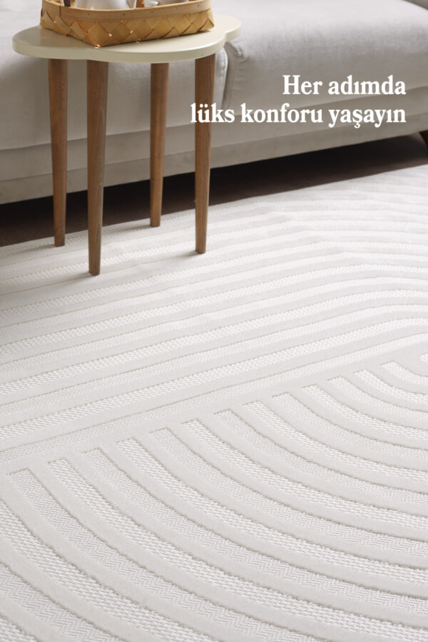 Modern Halı Yıkanabilir Halı Kaymaz Tabanlı Halı Dokuma Halı Salon Halısı Mutfak Halısı Sisal Halı - Görsel 2