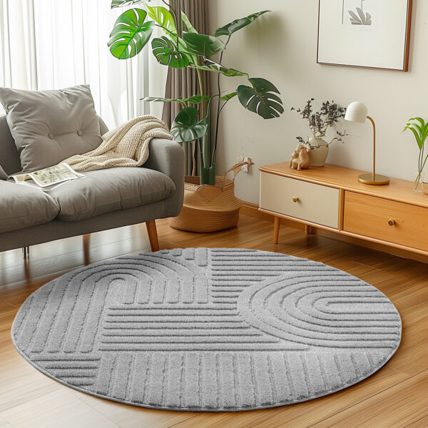 Modern Halı Cool Halı Gri Halı Düz Renk Halı Salon Halısı Mutfak Halısı Yıkanabilir Halı Oval Halı