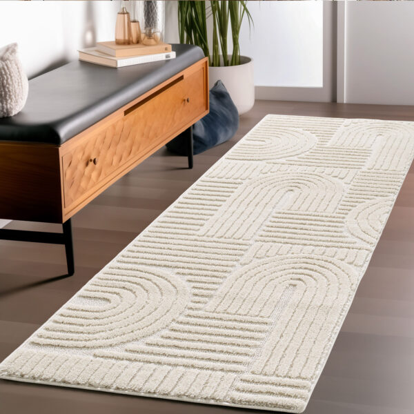 Modern Halı Cool Halı Krem Halı Düz Renk Halı Salon Halısı Mutfak Halısı Yıkanabilir Halı Peluş Halı - Görsel 4