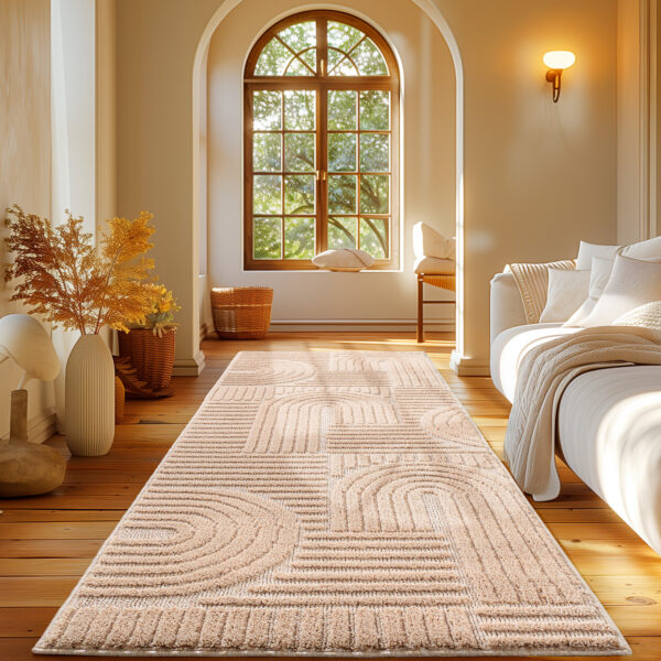 Modern Halı Cool Halı Pembe Halı Düz Renk Halı Salon Halısı Mutfak Halısı Yıkanabilir Halı Peluş - Görsel 5