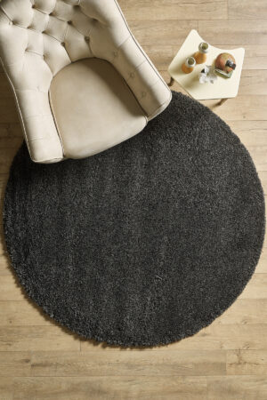 Modern Desenli Salon Halısı Peluş Halı Yıkanabilir Post Halı Gri Halı Kaymaz Taban Halı Oval Halı