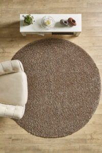 Modern Desensiz Koyu Kahve Halı Salon Halısı Oturma Odası Halısı Çocuk Halısı Yumuşak Halı Yuvarlak