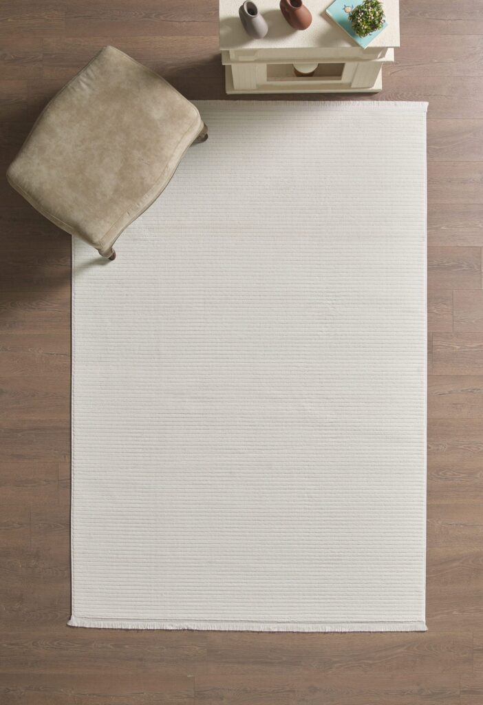 Modern Halı Özel Kesim Halı Kolay Temizlenebilir Halı Salon Halısı Mutfak Halısı Yolluk Krem Halı