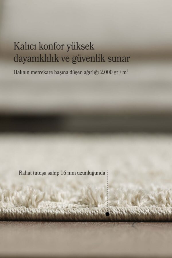 Modern Halı Özel Kesme Halı Salon Halısı Mutfak Halısı Yolluk Kolay Temizlenebilir Halı Bej Halı - Görsel 5