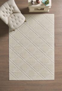 Modern Halı Özel Kesme Halı Salon Halısı Mutfak Halısı Yolluk Kolay Temizlenebilir Halı Krem Halı