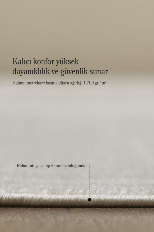 Modern Halı Yıkanabilir Halı Kaymaz Tabanlı Halı Salon Halısı Mutfak Halısı Sisal Yolluk Halı - Görsel 5
