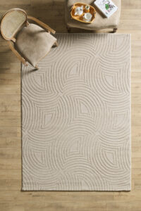 Modern Salon Halısı Oturma Odası Halısı Yolluk Bej Halı Hav Toz Vermez Kolay Temizlenebilir Halı