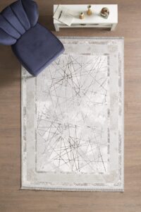 Yumuşak Dokulu Salon Halısı Oturma Odası Halısı Mutfak Halısı Dokuma Halı Bambu Halı Bej Halı