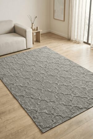Modern İskandinav Halı Kolay Temizlenebilir Gri Halı Salon Halısı Dış Mekan Halısı Mutfak Halısı