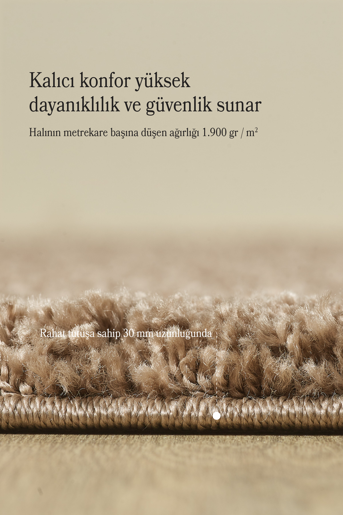 Modern Desensiz Koyu Kahve Halı Salon Halısı Oturma Odası Halısı Çocuk Halısı Yumuşak Halı Yuvarlak - Görsel 4