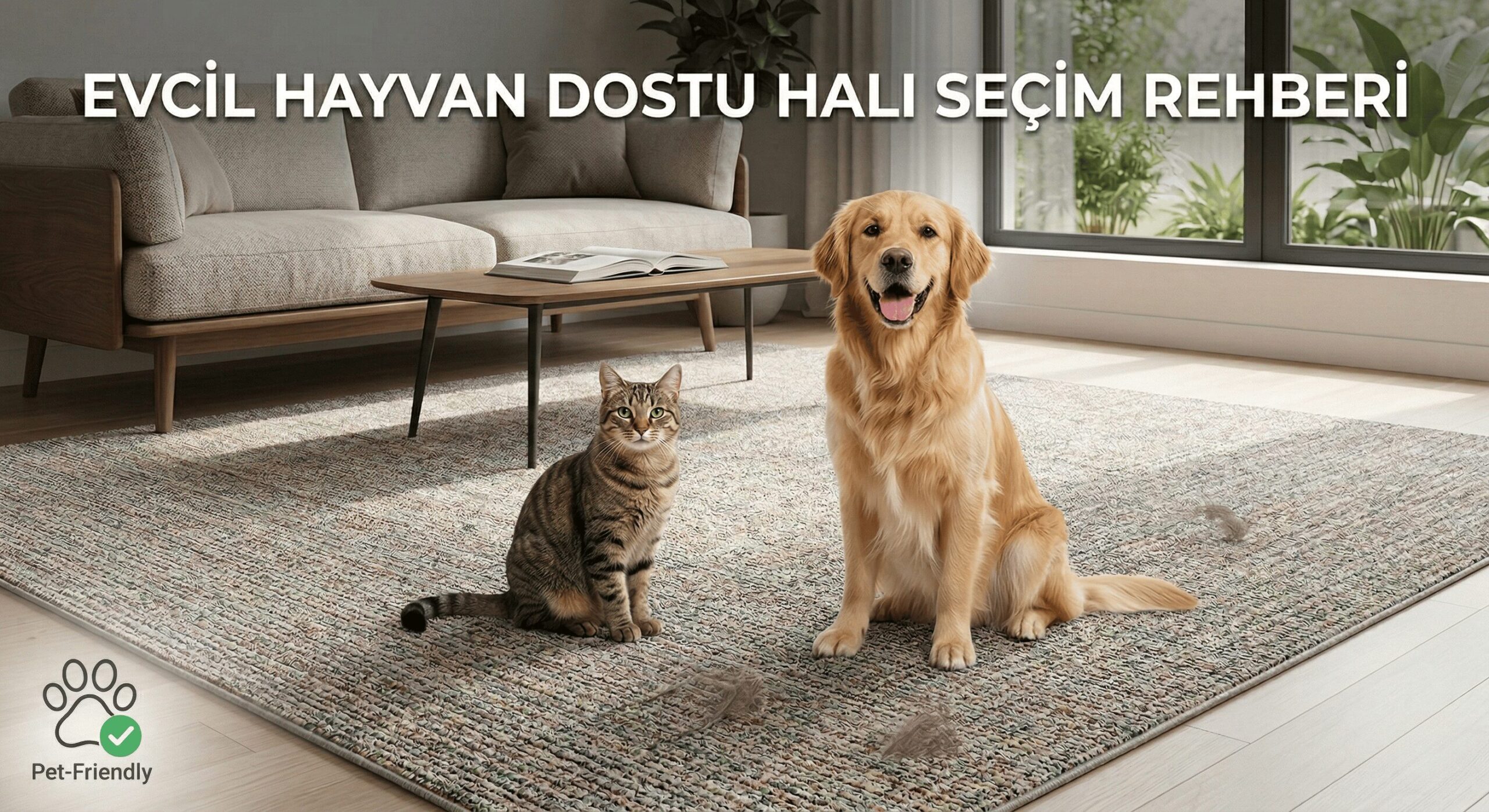 Evcil Hayvan Halı Seçimi: Tüy ve Leke Tutmayan Rehber (2026)